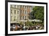 Street Cafe, Doma Square, Riga, Latvia, Baltic States-Gary Cook-Framed Photographic Print