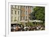 Street Cafe, Doma Square, Riga, Latvia, Baltic States-Gary Cook-Framed Photographic Print