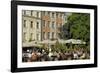 Street Cafe, Doma Square, Riga, Latvia, Baltic States-Gary Cook-Framed Photographic Print