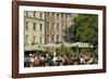 Street Cafe, Doma Square, Riga, Latvia, Baltic States-Gary Cook-Framed Photographic Print