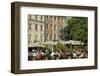 Street Cafe, Doma Square, Riga, Latvia, Baltic States-Gary Cook-Framed Photographic Print