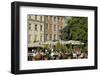 Street Cafe, Doma Square, Riga, Latvia, Baltic States-Gary Cook-Framed Photographic Print