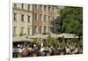 Street Cafe, Doma Square, Riga, Latvia, Baltic States-Gary Cook-Framed Photographic Print