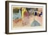 Street Cafe in Tunis, 1914-Paul Klee-Framed Giclee Print