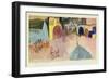 Street Cafe in Tunis, 1914-Paul Klee-Framed Giclee Print