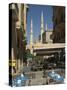 Street Cafe, New Mosque, Beirut, Lebanon, Middle East-Christian Kober-Stretched Canvas