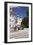 Street Cafe, St. Johann Church, Donaueschingen, Black Forest, Baden Wurttemberg, Germany-Markus Lange-Framed Photographic Print