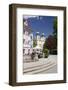 Street Cafe, St. Johann Church, Donaueschingen, Black Forest, Baden Wurttemberg, Germany-Markus Lange-Framed Photographic Print