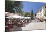 Street Cafes and Restaurant at Market Place Placa Major, Pollenca, Majorca-Markus Lange-Mounted Photographic Print