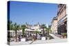 Street Cafes and Schloss Schwetzingen Palace-Markus-Stretched Canvas