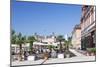 Street Cafes and Schloss Schwetzingen Palace-Markus-Mounted Photographic Print