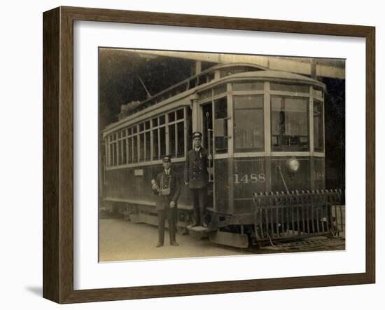 Street Car in Toronto, Canada in the 1900s-null-Framed Photographic Print