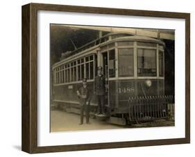 Street Car in Toronto, Canada in the 1900s-null-Framed Photographic Print