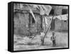 Street Children - Naples-Jean Finzi-Framed Stretched Canvas