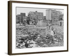 Street Children - Naples-Jean Finzi-Framed Photographic Print