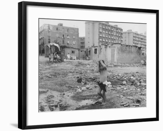 Street Children - Naples-Jean Finzi-Framed Photographic Print