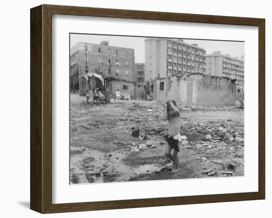 Street Children - Naples-Jean Finzi-Framed Photographic Print