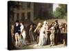 Street Conjurors on a Boulevard (L' Escamoteur Sur Le Boulevards), 1806-Louis-Léopold Boilly-Stretched Canvas