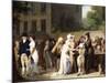 Street Conjurors on a Boulevard (L' Escamoteur Sur Le Boulevards), 1806-Louis-Léopold Boilly-Mounted Giclee Print