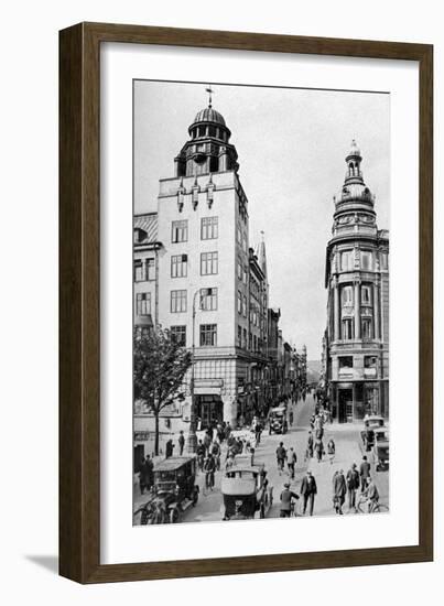 Street, Copenhagen, Denmark, C1922-Edward Galloway-Framed Giclee Print