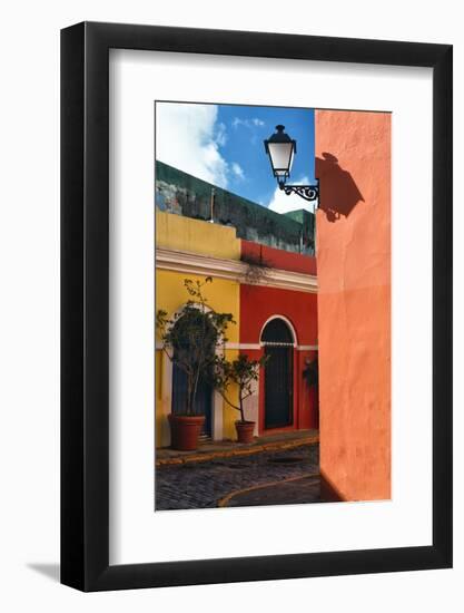 Street Corner, Old San Juan, Puerto Rico-George Oze-Framed Photographic Print