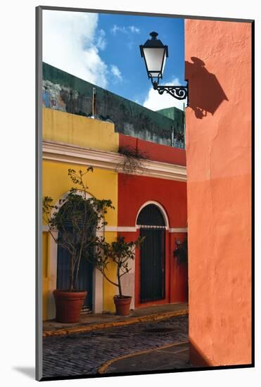 Street Corner, Old San Juan, Puerto Rico-George Oze-Mounted Photographic Print