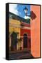 Street Corner, Old San Juan, Puerto Rico-George Oze-Framed Stretched Canvas