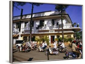 Street Corner with Karaoke Restaurant in Downtown Area, Ho Chi Minh City, Vietnam, Southeast Asia-Robert Francis-Framed Photographic Print