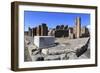 Street Corner with Public Fountain, Roman Ruins of Pompeii, Campania, Italy-Eleanor Scriven-Framed Photographic Print