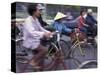 Street Crowded with Bicycles and Motorbikes, Saigon, Vietnam-Keren Su-Stretched Canvas