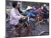 Street Crowded with Bicycles and Motorbikes, Saigon, Vietnam-Keren Su-Mounted Photographic Print