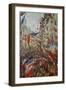 Street Decorated in Flags, 1878-Claude Monet-Framed Giclee Print