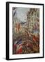 Street Decorated in Flags, 1878-Claude Monet-Framed Giclee Print