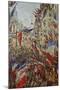 Street Decorated in Flags, 1878-Claude Monet-Mounted Giclee Print