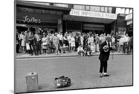 Street Entertainer-null-Mounted Photographic Print