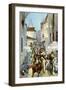 Street Fight in Santiago, Cuba, Spanish-American War, 1898-null-Framed Giclee Print