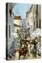 Street Fight in Santiago, Cuba, Spanish-American War, 1898-null-Stretched Canvas