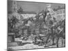 'Street Fighting in Malaga', c1890-William Barnes Wollen-Mounted Giclee Print