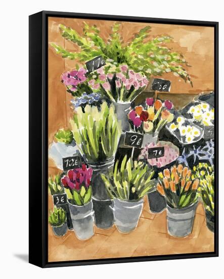 Street Florist I-Annie Warren-Framed Stretched Canvas