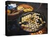 Street Food in a Mandalay Night Market-Jon Hicks-Stretched Canvas