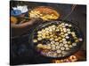 Street Food in a Mandalay Night Market-Jon Hicks-Stretched Canvas