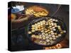 Street Food in a Mandalay Night Market-Jon Hicks-Stretched Canvas