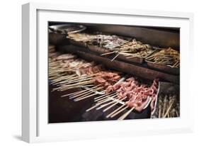 Street food in Chinatown at night, Kuala Lumpur, Malaysia, Southeast Asia, Asia-Matthew Williams-Ellis-Framed Photographic Print