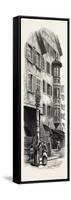 Street Fountain, Zurich, Switzerland, 19th Century-null-Framed Stretched Canvas