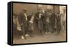 Street Gang of Cigarette Smoking Youths in Springfield, Ma. 1916-null-Framed Stretched Canvas