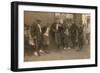 Street Gang of Cigarette Smoking Youths in Springfield, Ma. 1916-null-Framed Photo