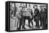 Street Hawker Selling Football Favours in King's Cross, London, 1911 (1926-192)-null-Framed Stretched Canvas