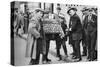 Street Hawker Selling Football Favours in King's Cross, London, 1911 (1926-192)-null-Stretched Canvas