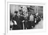 Street Hawkers Selling Football Favours in Walham Green, London, 1926-1927-null-Framed Giclee Print