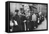 Street Hawkers Selling Football Favours in Walham Green, London, 1926-1927-null-Framed Stretched Canvas
